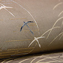 月に雁文様名古屋帯　質感・風合