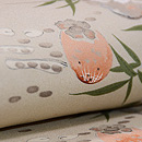 秋の実り染め分けの名古屋帯 質感・風合