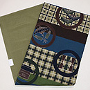 縮緬地段代わり丸紋の名古屋帯 帯裏