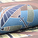 縮緬地段代わり丸紋の名古屋帯 質感・風合