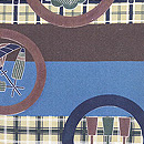 縮緬地段代わり丸紋の名古屋帯 質感・風合