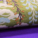 地紙文様切り嵌め名古屋帯　質感・風合