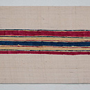 有平縞紬の名古屋帯　前柄