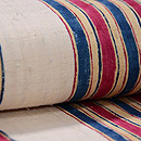 有平縞紬の名古屋帯　質感・風合