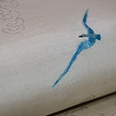 波千鳥の名古屋帯　質感・風合