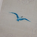 波千鳥の名古屋帯　質感・風合