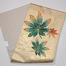 楓散らし刺繍名古屋帯　帯裏