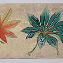 楓散らし刺繍名古屋帯　前柄