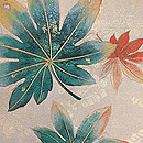 楓散らし刺繍名古屋帯　質感・風合