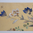 萩に白兎の刺繍名古屋帯　前柄