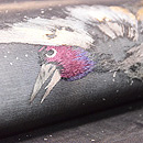 鴉刺繍の名古屋帯　質感・風合