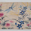 麻地トンボ採り少女の名古屋帯 前柄