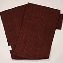 麻地茜色の名古屋帯 帯裏