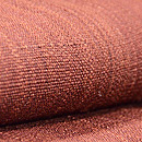麻地茜色の名古屋帯 質感・風合