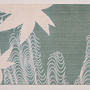 紅梅地トンボの名古屋帯　前柄