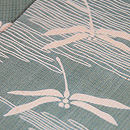 紅梅地トンボの名古屋帯　質感・風合