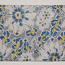 和更紗名古屋帯　前柄