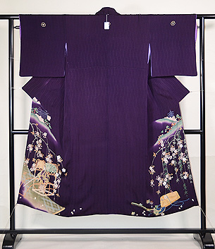 謡曲「熊野」文様色留袖