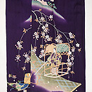 謡曲「熊野」文様色留袖　上前