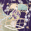 謡曲「熊野」文様色留袖　質感・風合