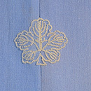 麦に春野の付下　背紋