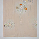 水辺のお花文様単衣付下　上前