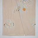 水辺のお花文様単衣付下　上前