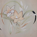 水辺のお花文様単衣付下　質感・風合