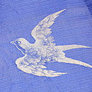 桔梗色ツバメの小紋単衣　質感・風合