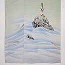 深川鼠セキレイ文様付下単衣　上前