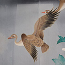 牡丹に鴨文様紗羽織　質感・風合