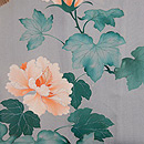 牡丹に鴨文様紗羽織　質感・風合