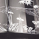 紅葉に川辺文様絽紗の羽織　質感・風合