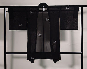 銀色ツバメの紗羽織