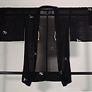 銀色ツバメの紗羽織　正面