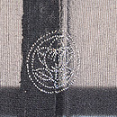 銀色ツバメの紗羽織　背紋