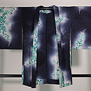 墨暈しに夏萩の単衣羽織　正面