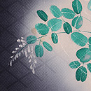 墨暈しに夏萩の単衣羽織　質感・風合