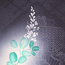 墨暈しに夏萩の単衣羽織　質感・風合