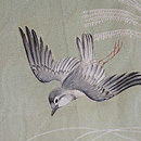 スズランに千鳥の付下　質感・風合