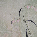 スズランに千鳥の付下　質感・風合