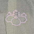 スズランに千鳥の付下　背紋