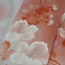 芙蓉文様単衣小紋　質感・風合