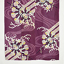 水紋に水車の単衣小紋　上前