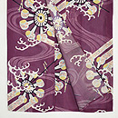 水紋に水車の単衣小紋　上前