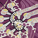 水紋に水車の単衣小紋　質感・風合