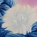 京紫に大輪菊の付下　質感・風合