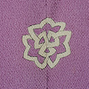 京紫に大輪菊の付下　質感・風合