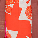 花丸紋の絵羽織　羽裏