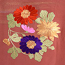 花丸紋の絵羽織　質感・風合